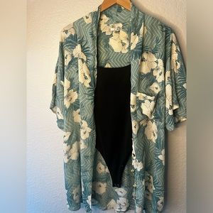 Amuse Society Floral Beach Cover Up Dress